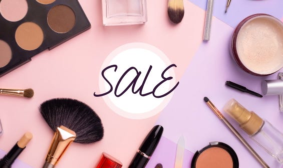 Up to -30% on make-up