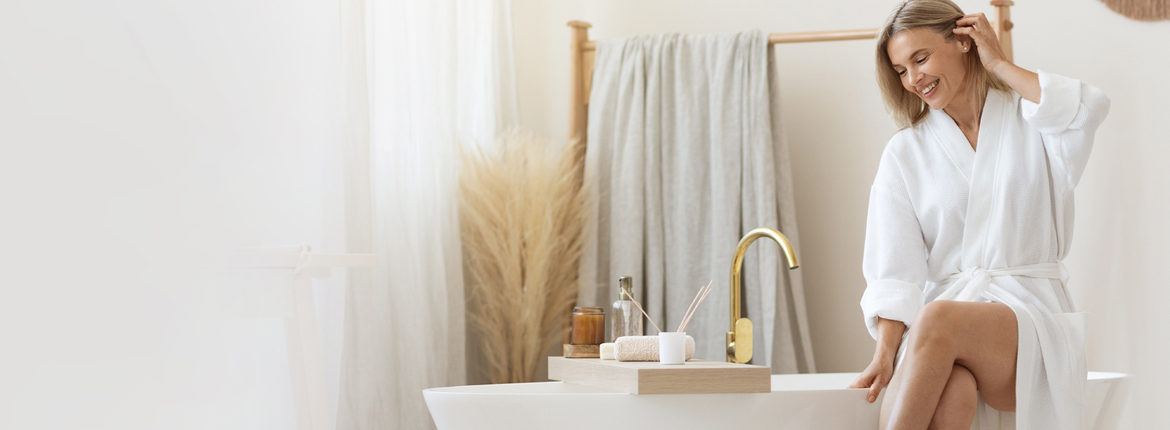 Para un baño relajante