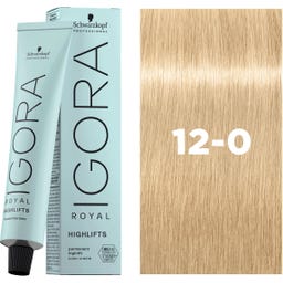 Schwarzkopf Professional Coloration IGORA ROYAL Highlifts - 12-0 Blond spécial Naturel