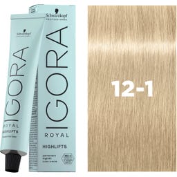 Schwarzkopf Professional Coloration IGORA ROYAL Highlifts - 12-1 Blond spécial Cendré