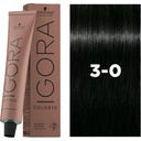 Schwarzkopf Professional IGORA COLOR10 - 3-0 Sötétbarna Természetes