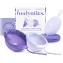 Comfydisc - Dischi Mestruali con Cordino di Rimozione, Viola (2 pz.)