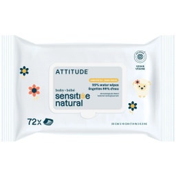 ATTITUDE Natural Baby Wipes - 72 Pcs