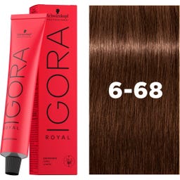 Schwarzkopf Professional IGORA ROYAL Haarfarbe - 6-68 Dunkelblond Schoko Rot