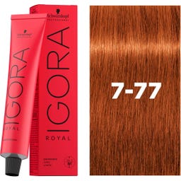 Schwarzkopf Professional IGORA ROYAL Haarkleuring - 7-77 Middelblond Koper Extra
