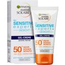 AMBRE SOLAIRE Sensitive expert+ Gel-Crème Solaire Visage FPS 50+ - 50 ml