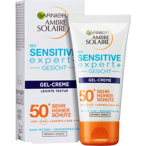 Ambre Solaire Sensitive Expert+ Face Gel-Crème SPF 50+ - 50 ml