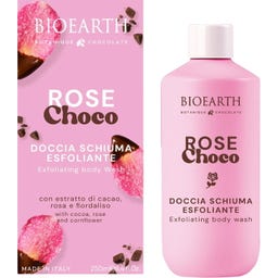 BIOEARTH Choco Exfoliating Shower Gel - Rose Choco