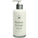 Loción corporal biorgánica de limón y rosa - 200 ml