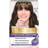 EXCELLENCE Cool Creme - Colorazione Permanente Antigiallo, 4.11 Castano Ultra Freddo