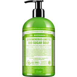 Dr. Bronner's Sugar Soap Citroengras-Limoen - 355 ml