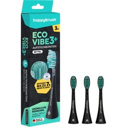 Náhradné hlavice pre kefku ECO VIBE 3 (čierne) - 1 sada