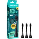 Čistiace hlavice Eco VIBE 3+ AllBlack, 3 ks