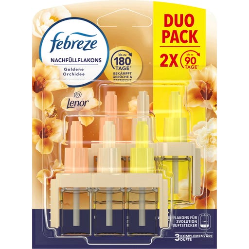 Febreze 3Volution Fragrance Plug Refill Bottle - Duo Golden Orchid, 40 ml