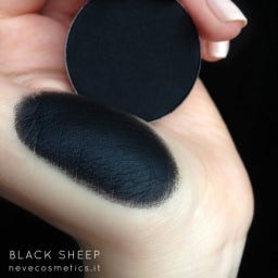 Single Eyeshadow Shades of color from silver to grey to black - Black Sheep
