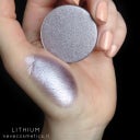 Single Eyeshadow Shades of color from silver to grey to black - Lithium