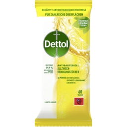 Dettol Allzweckreinigungstücher Limette & Minze - 60 Stück