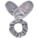 Bunny Ears Headband - 2in1 Hair Protecting Headband & Hair Tie - Grey