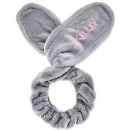 Bunny Ears Headband - 2in1 Hair Protecting Headband & Hair Tie - Grey