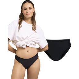 The Female Company Bikini Swim Slip Mestruale - Black - S