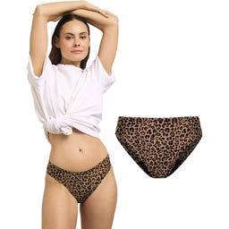 The Female Company Period Care Bikini Swimming Briefs - Leo - S