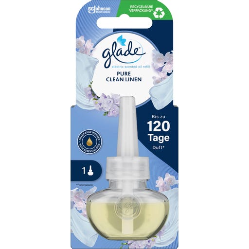 Glade Duftstecker Electric Scented Oil Nachfüller Pure Clean Linen, 20 ml