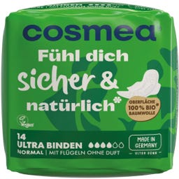 Cosmea Ultra Binden Normal mit Flügeln - 14 Stk