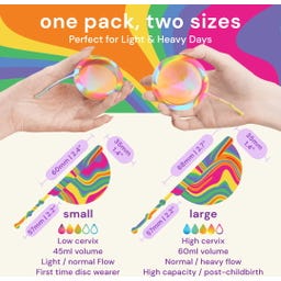 Deluxe Soft Menstruationsscheibe - Pride Edition - 2 Stk