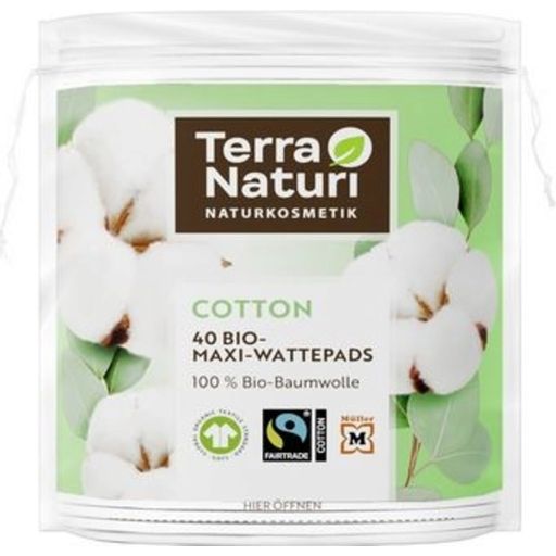 Terra Naturi COTTON Maxi Discos de Algodón - 40 unidades