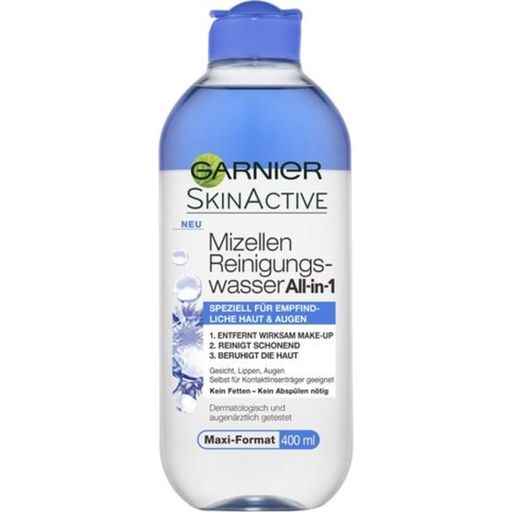 SkinActive Płyn micelarny do mycia twarzy All-in-1 Skóra wrażliwa + oczy - 400 ml