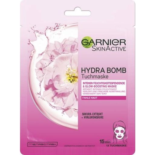 SkinActive HYDRA BOMB - Mascarilla de Tela con Sakura y Ácido Hialurónico - 1 ud.