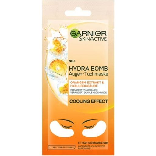 SkinActive HYDRA BOMB Eye Cloth Mask Orange Extract & Hyaluronsyra - 1 st.