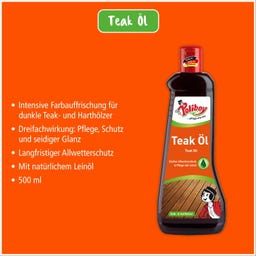 Poliboy Teak Öl dunkel - 500 ml