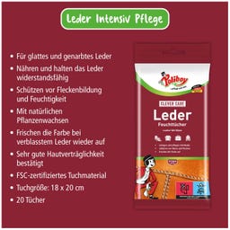 Poliboy Leder Feuchttücher - 20 Stk