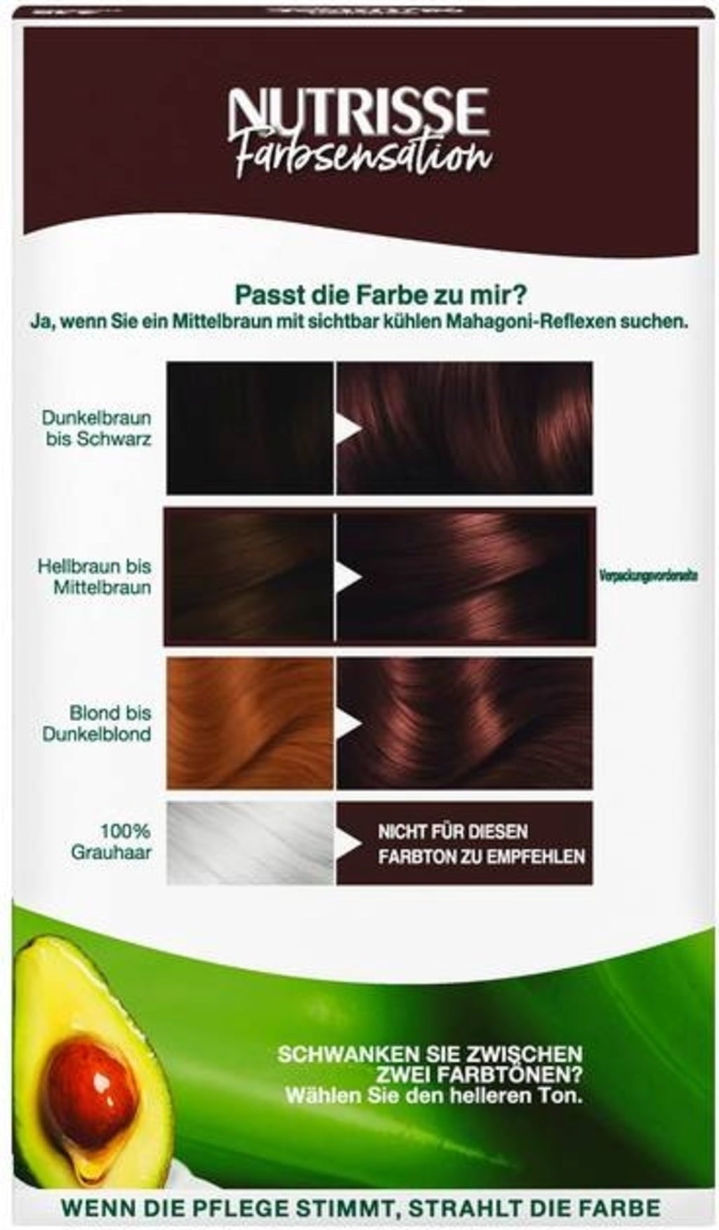 Nutrisse FarbSensation dauerhafte Pflege-Haarfarbe Nr. 4.15 Tiramisu Braun - 1 Stk