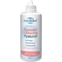 Kombi-Lösung Hyaluron für weiche Kontaktlinsen - 360 ml