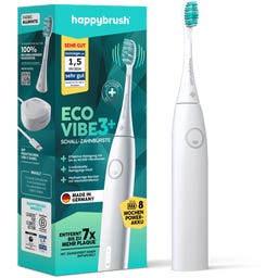 happybrush Sonická zubná kefka ECO VIBE 3 (biela) - 1 sada