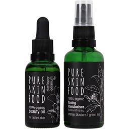 PURE SKIN FOOD Organic Skincare Set For Radiant Skin - 1 set
