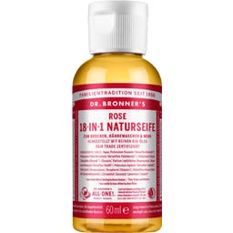 Dr. Bronner's Savon Liquide 18 en 1 Rose - 60 ml