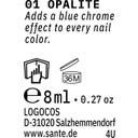 Santé – naturally. Chrome Top Coat - 01 Opalite