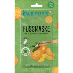 BARFUSS Fußmaske Mandarine-Ingwer Duft - 1 Stk