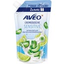 AVEO Creme de Duche Sensível Aloe Vera & Extrato de Lima Saqueta de Recarga - 600 ml