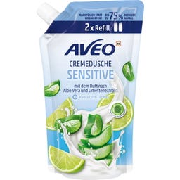 Cremedusche Sensitiv Aloe Vera & Limettenextrakt Nachfüllbeutel - 600 ml