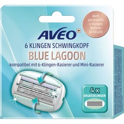 Blue Lagoon Rasierklingen Damen Ersatzklingen - 4 Stück