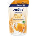 Creme de duche Leite & Mel Saqueta de recarga - 600 ml