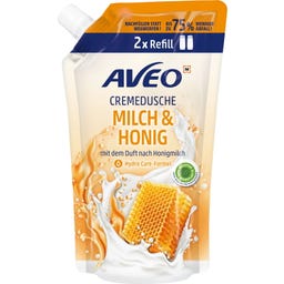AVEO Cremedusche Milch & Honig Nachfüllbeutel - 600 ml