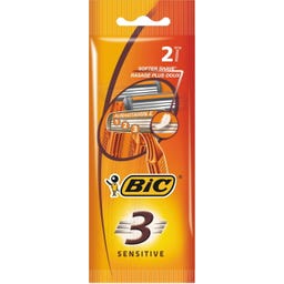 BIC 3 Sensitive Einwegrasierer Reisegröße - 2 Stück