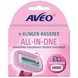 4 Klingen All-in-One Rasier System Ersatzklingen - 3 Stück