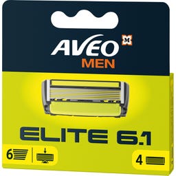 AVEO MEN Elite 6.1 Ersatzklingen - 4 Stück