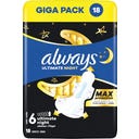 Pensos Higiénicos Ultimate Night Max Protection com Abas Pack Mensal - 54 unidades